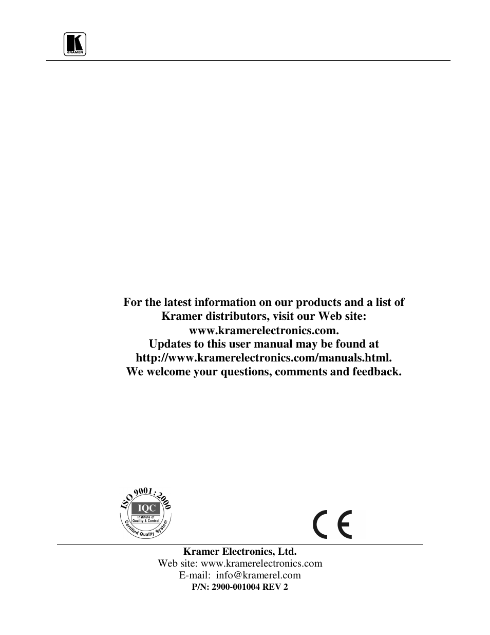 Kramer Electronics VM-3Sxl User Manual | Page 15 / 15