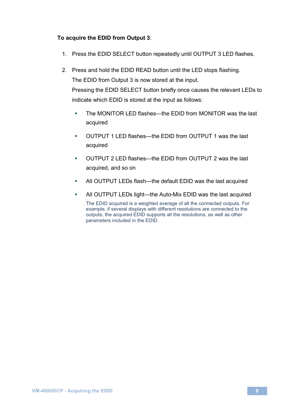 Kramer Electronics VM-400HDCP User Manual | Page 12 / 17