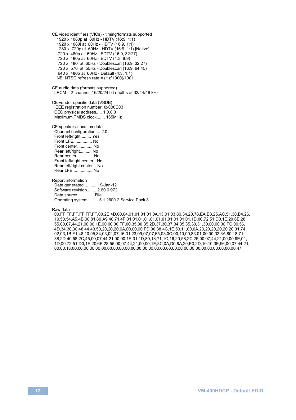 Kramer Electronics VM-400HDCP User Manual | Page 15 / 17