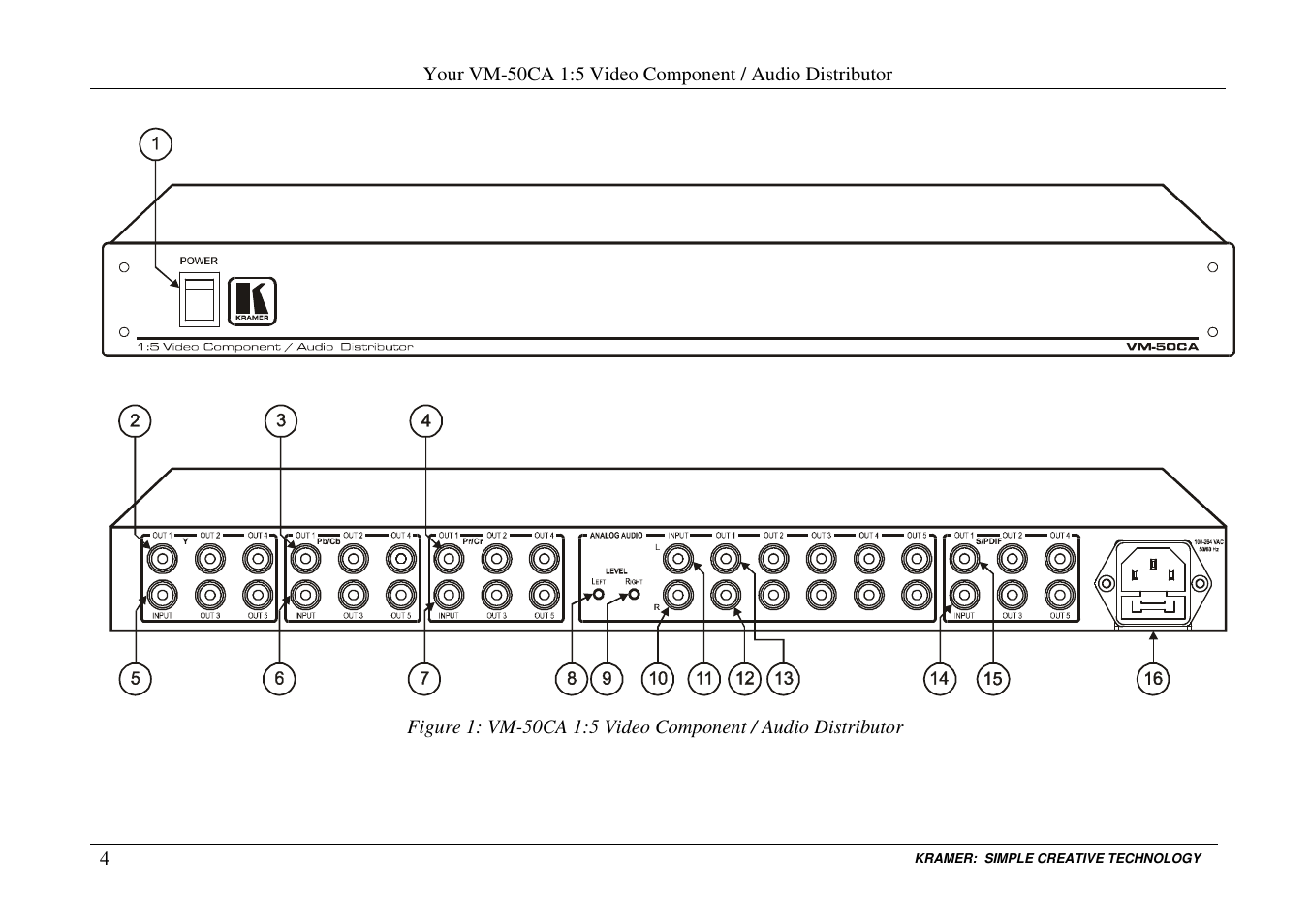 Kramer Electronics VM-50CA User Manual | Page 6 / 13