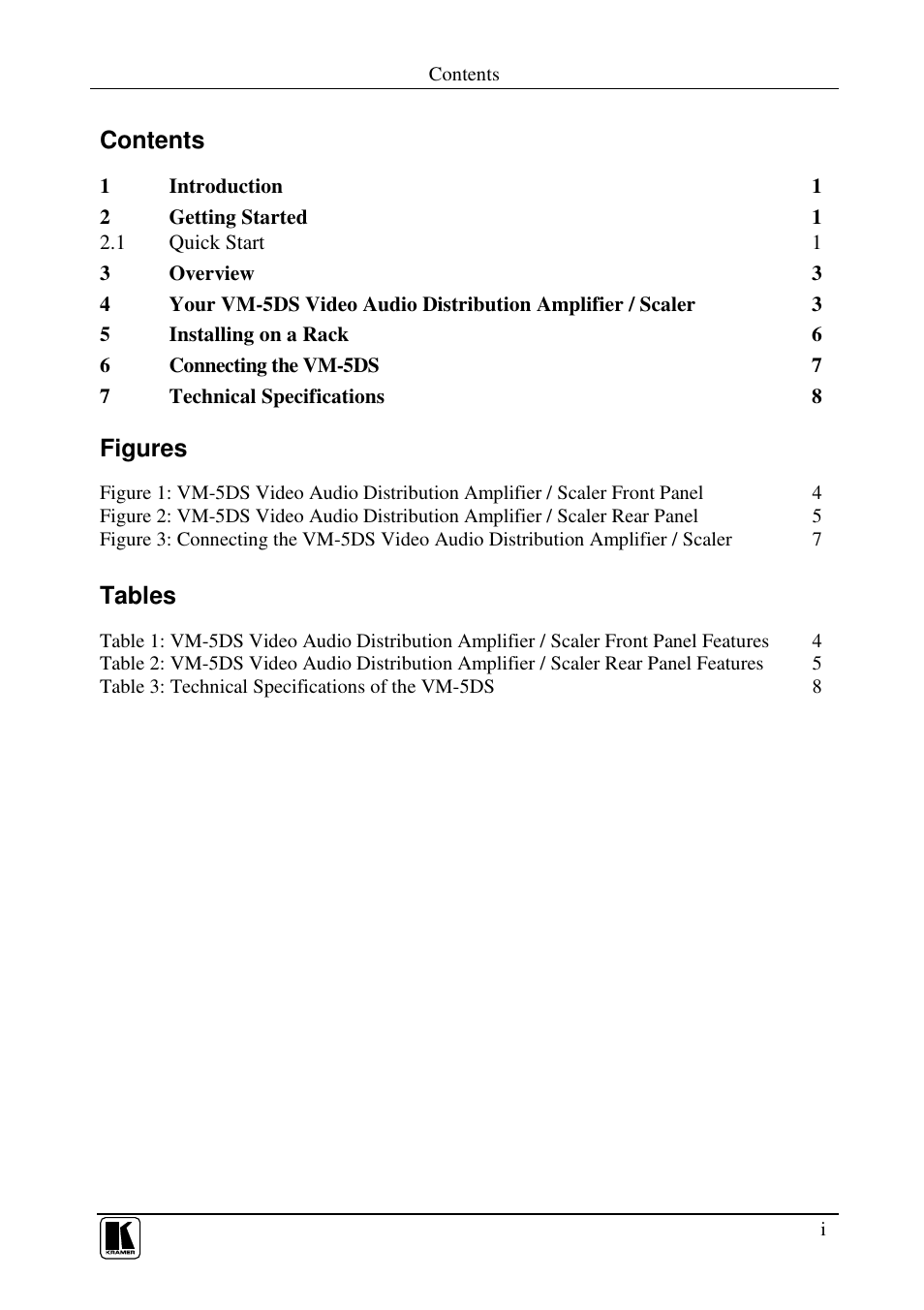 Kramer Electronics VM-5DS User Manual | Page 2 / 12