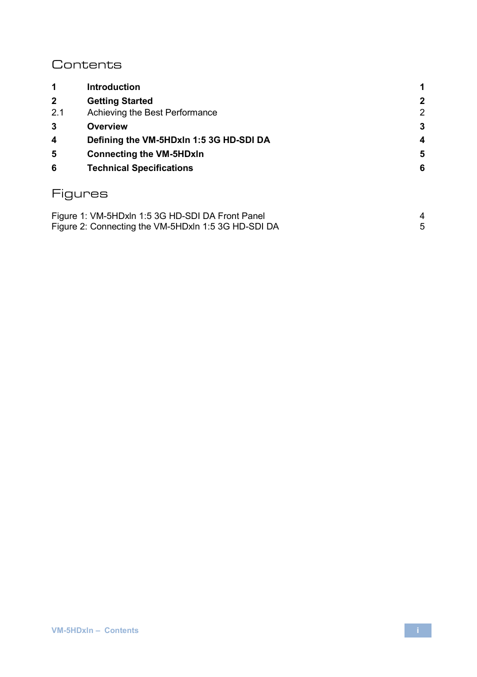 Kramer Electronics VM-5HDxln User Manual | Page 3 / 11