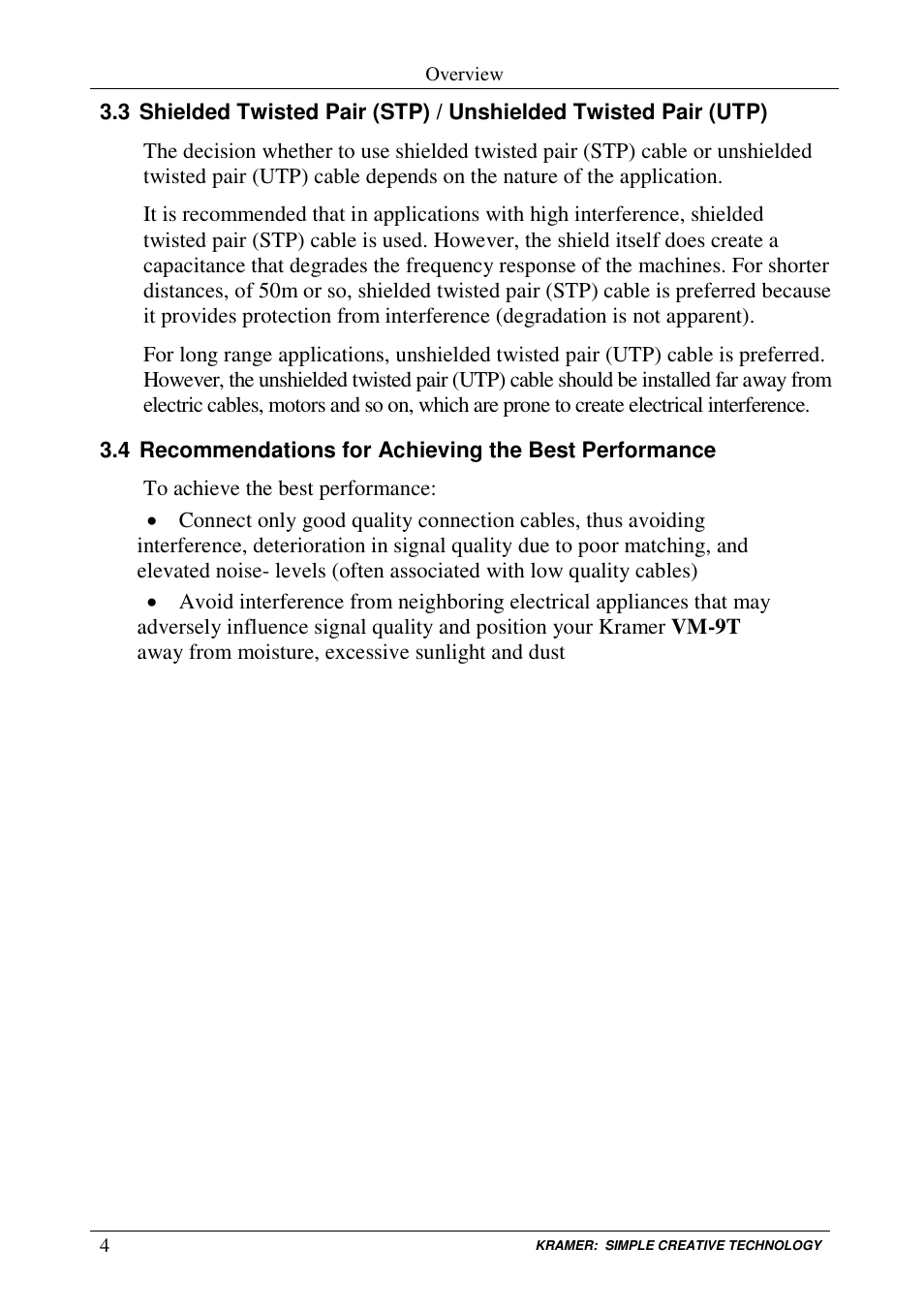 Kramer Electronics VM-9T User Manual | Page 6 / 13