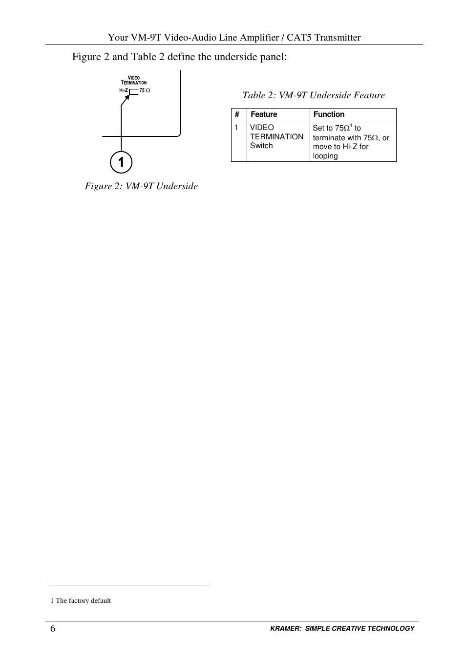 Kramer Electronics VM-9T User Manual | Page 8 / 13