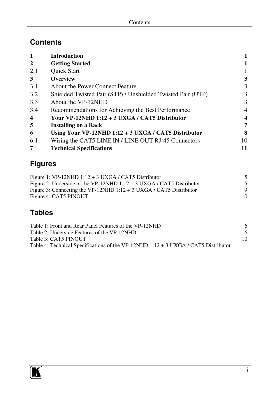 Kramer Electronics VP-12NHD User Manual | Page 2 / 15