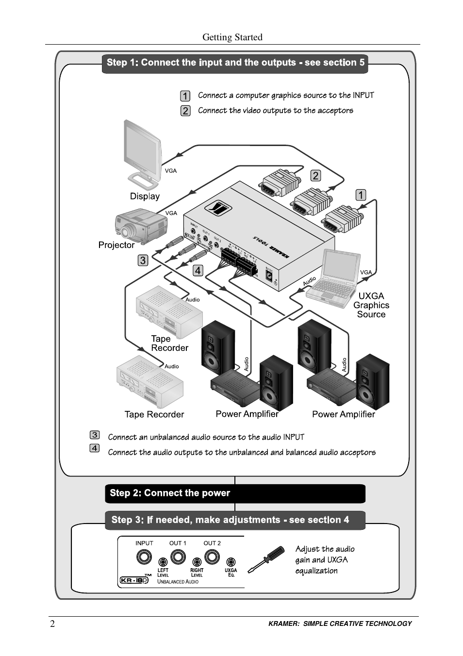 Kramer Electronics VP-200AK User Manual | Page 4 / 11