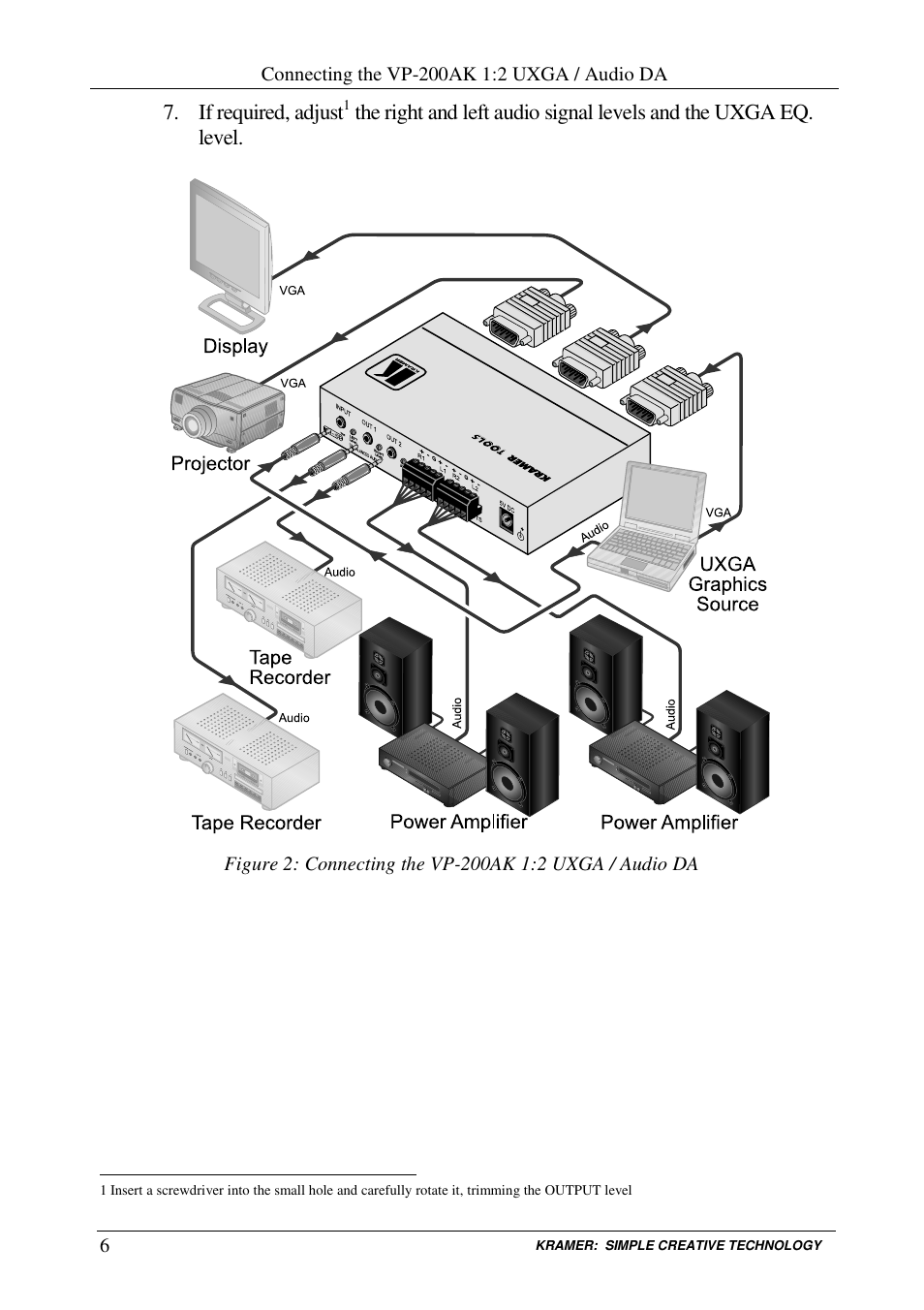 Kramer Electronics VP-200AK User Manual | Page 8 / 11