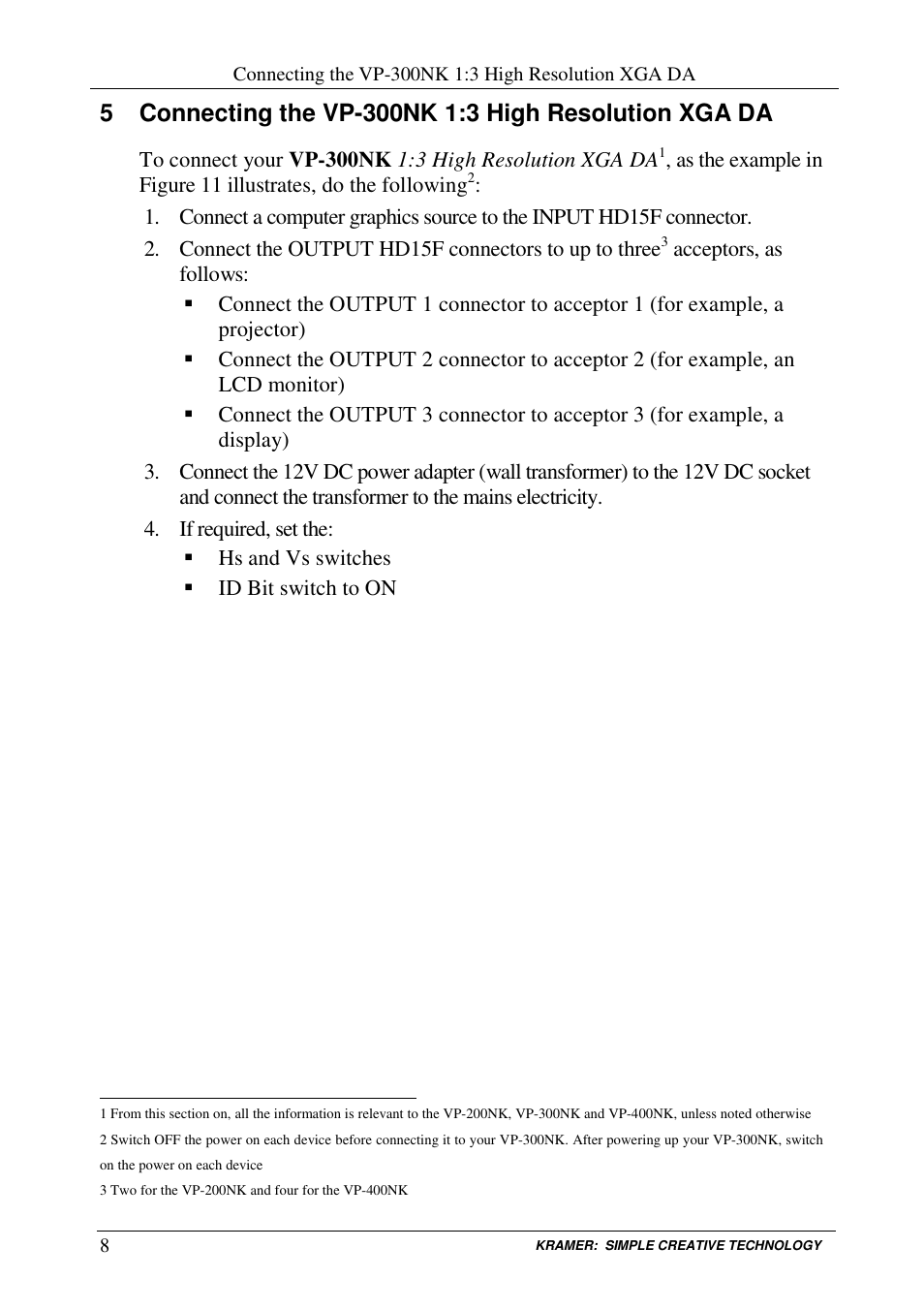 Kramer Electronics VP-200NK User Manual | Page 10 / 14