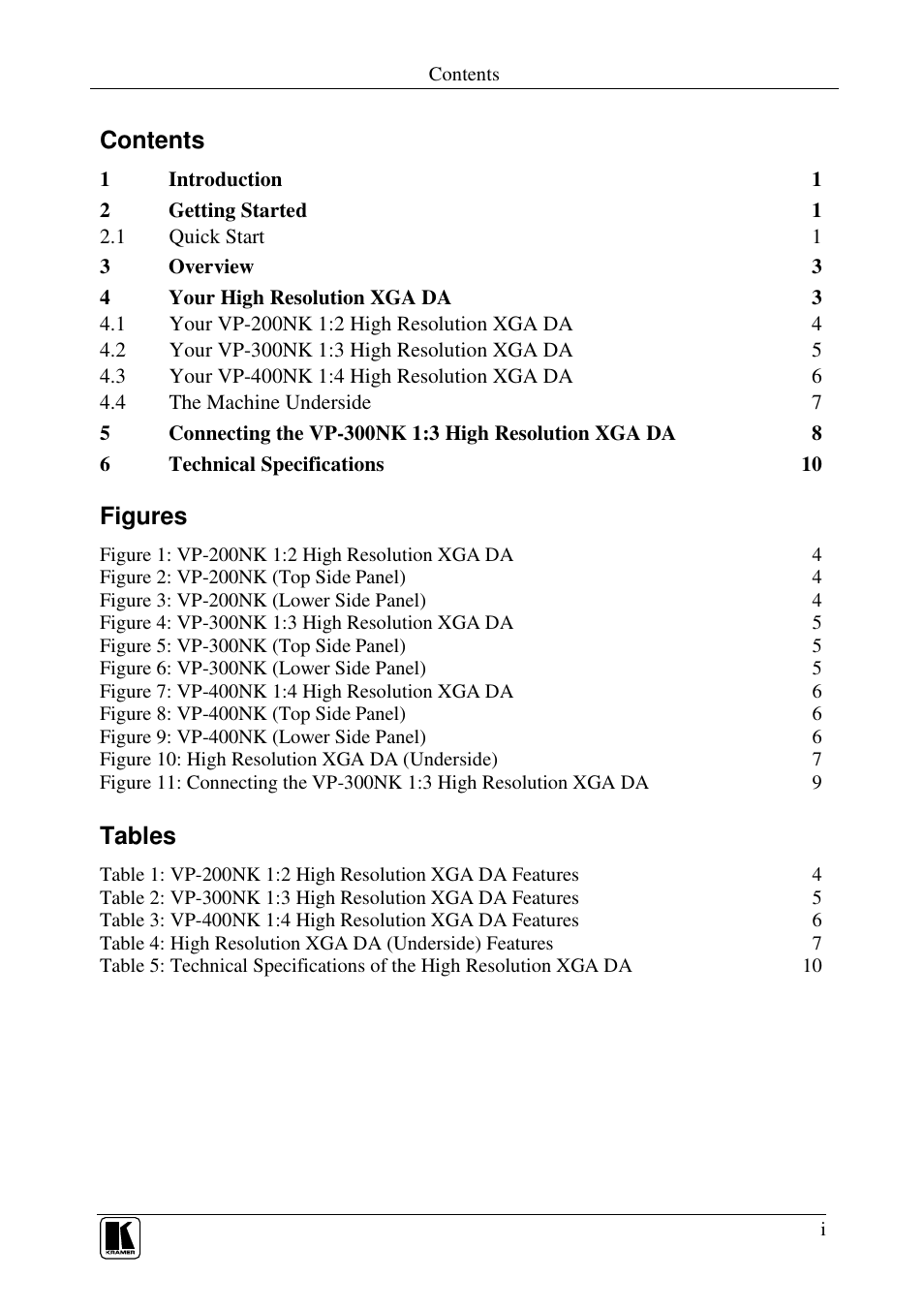 Kramer Electronics VP-200NK User Manual | Page 2 / 14