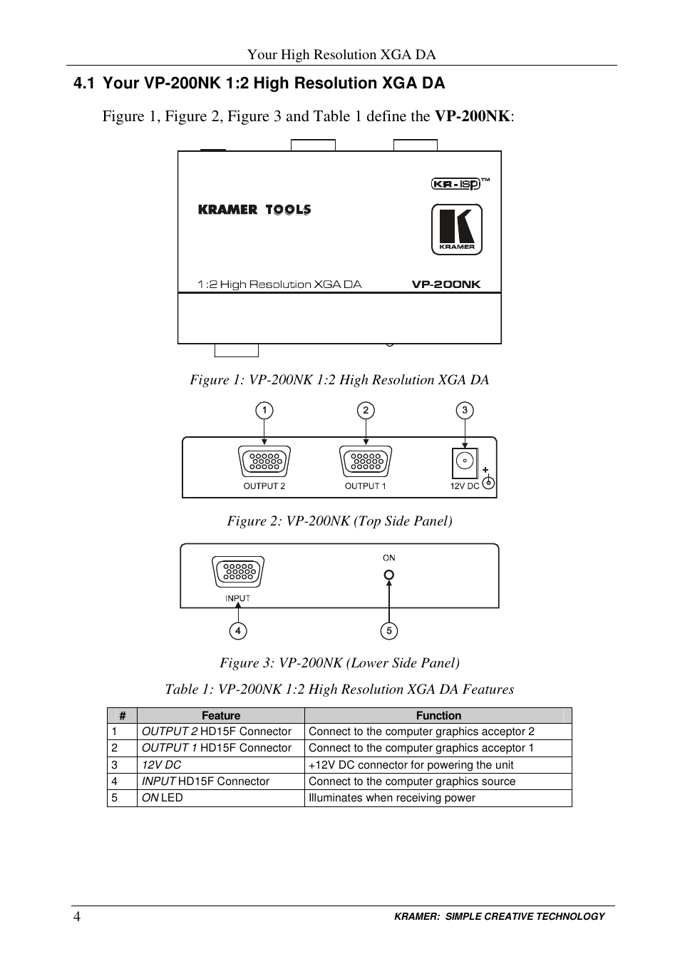 Kramer Electronics VP-200NK User Manual | Page 6 / 14
