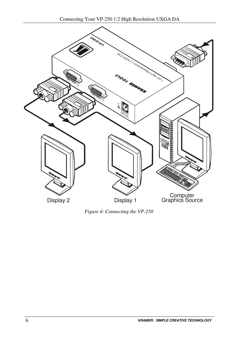Kramer Electronics VP-250 User Manual | Page 8 / 11
