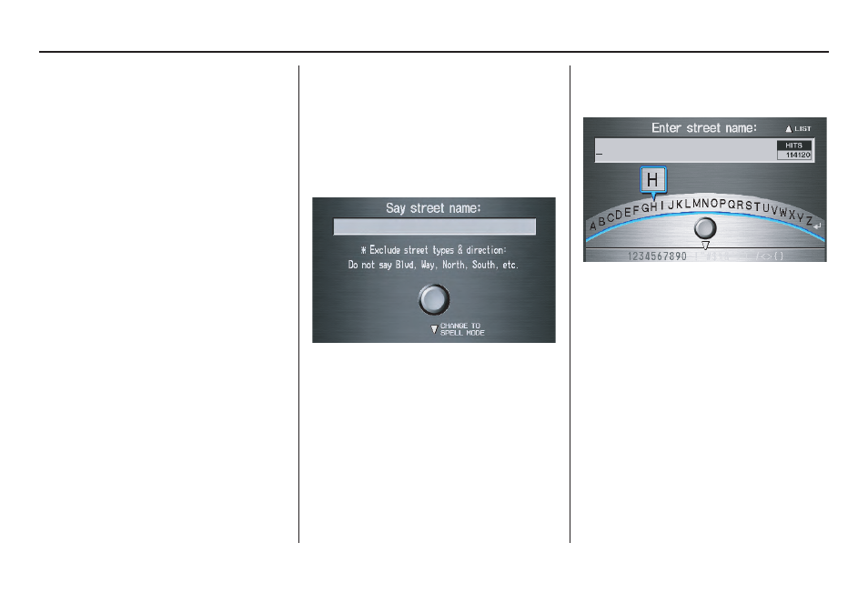Entering a destination | Acura 2009 TSX 00X31-TL1-8001 User Manual | Page 43 / 171