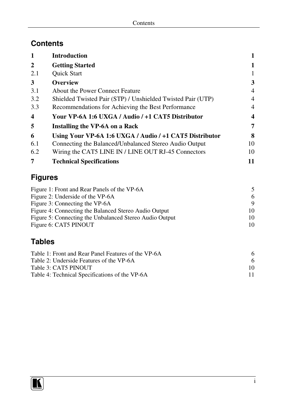 Kramer Electronics VP-6A User Manual | Page 2 / 15