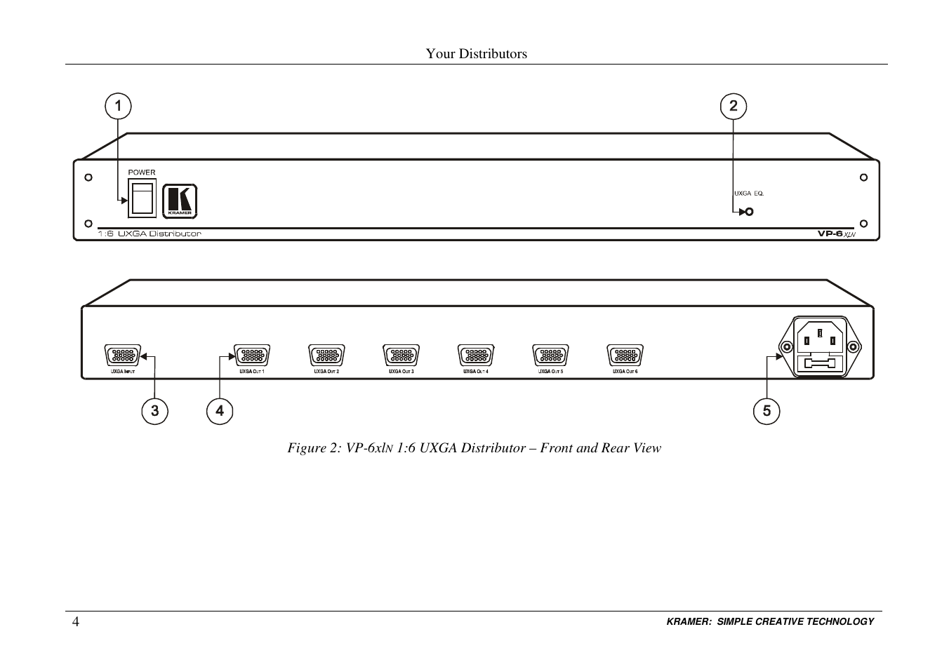 Kramer Electronics VP-6xln User Manual | Page 6 / 13