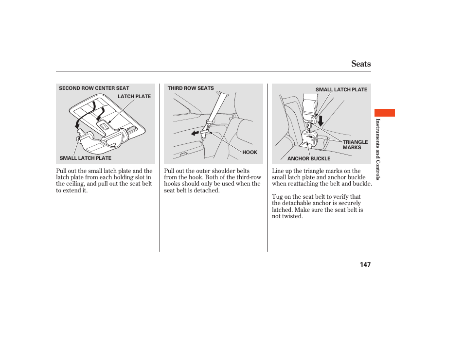 Seats | Acura 2008 MDX User Manual | Page 153 / 490