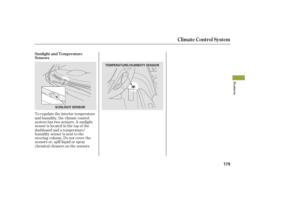 Climate control system | Acura 2008 MDX User Manual | Page 185 / 490