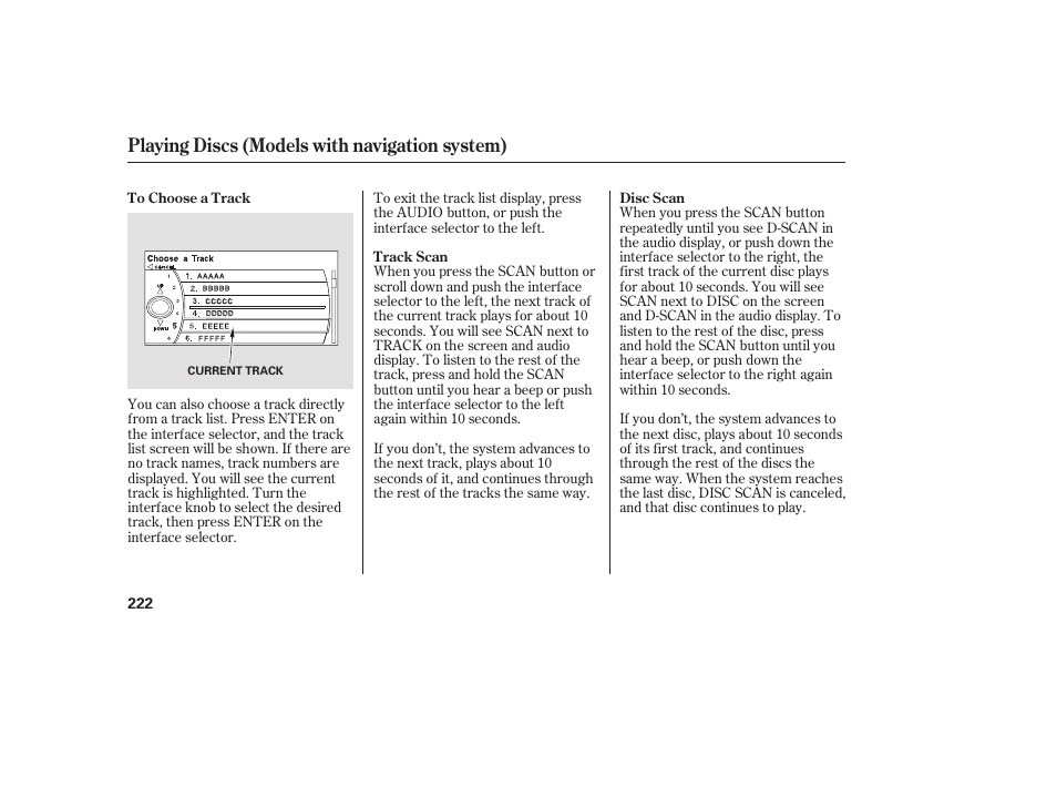 Playing discs (models with navigation system) | Acura 2008 MDX User Manual | Page 228 / 490