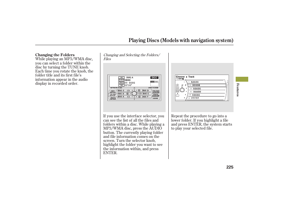 Playing discs (models with navigation system) | Acura 2008 MDX User Manual | Page 231 / 490