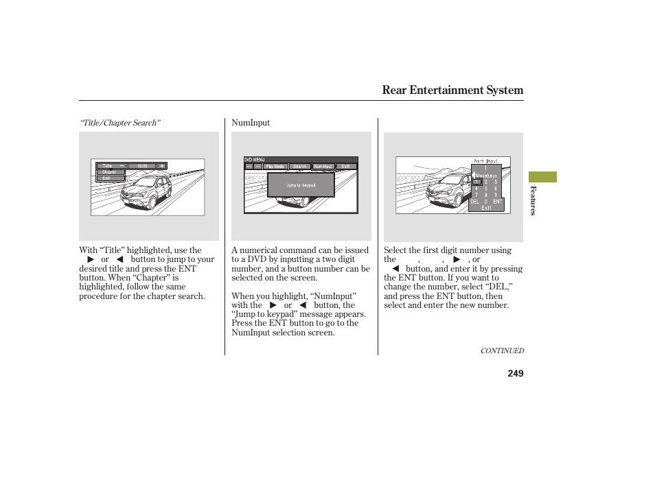 Rear entertainment system | Acura 2008 MDX User Manual | Page 255 / 490