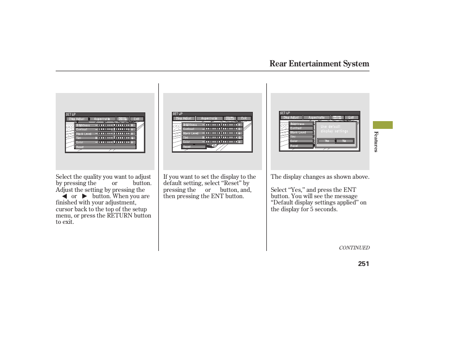 Rear entertainment system | Acura 2008 MDX User Manual | Page 257 / 490