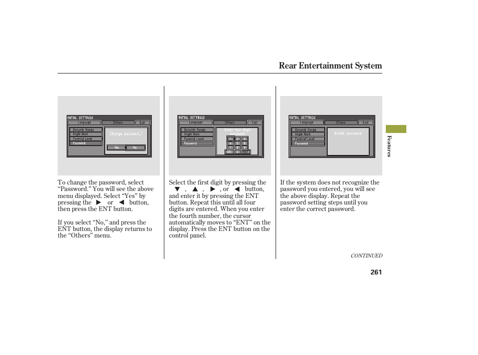 Rear entertainment system | Acura 2008 MDX User Manual | Page 267 / 490