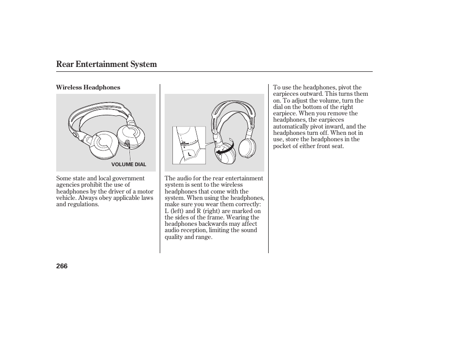 Rear entertainment system | Acura 2008 MDX User Manual | Page 272 / 490