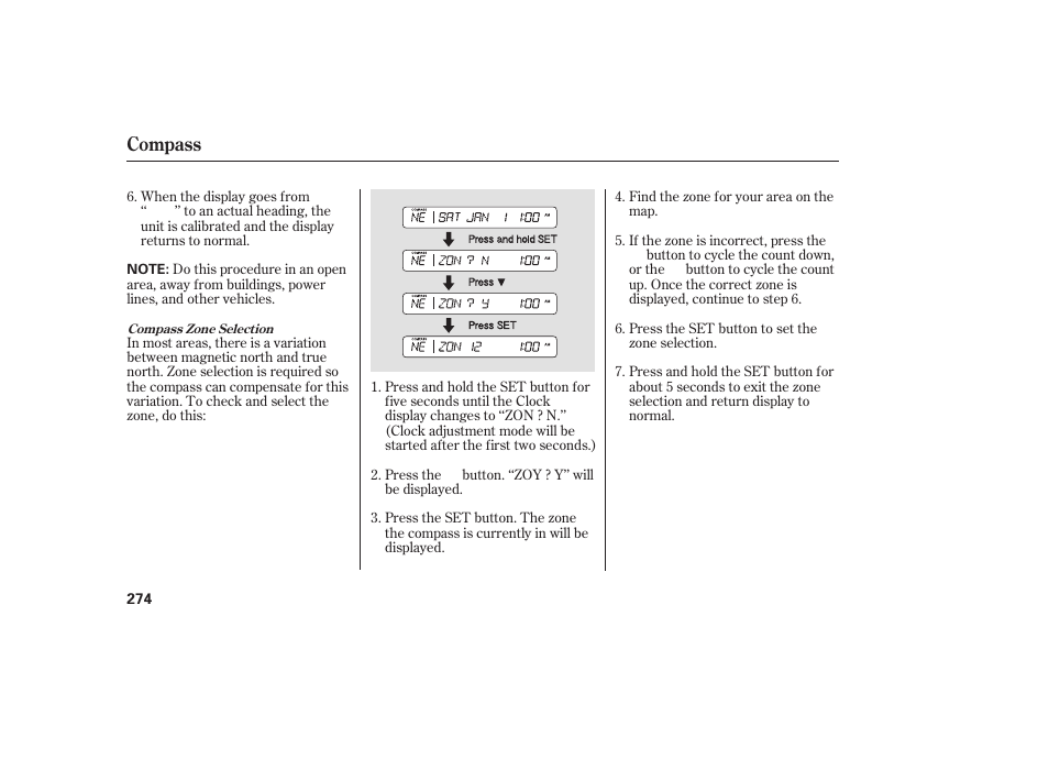 Compass | Acura 2008 MDX User Manual | Page 280 / 490