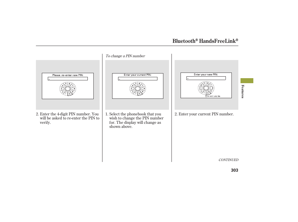 Bluetooth handsfreelink | Acura 2008 MDX User Manual | Page 309 / 490