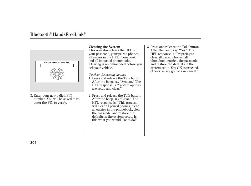 Bluetooth handsfreelink | Acura 2008 MDX User Manual | Page 310 / 490