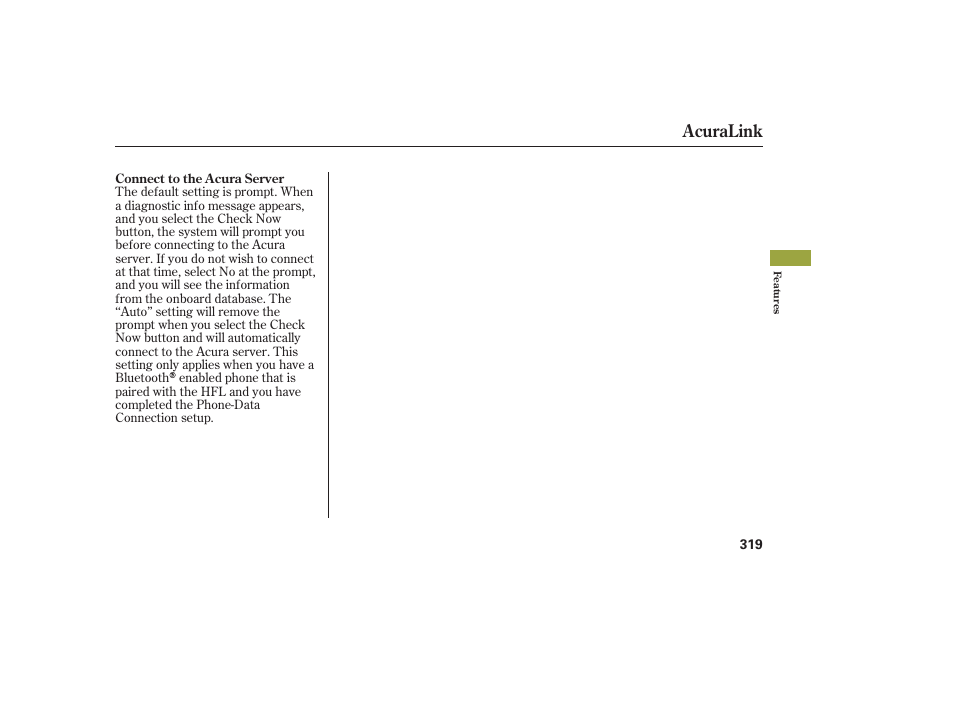 Acuralink | Acura 2008 MDX User Manual | Page 325 / 490