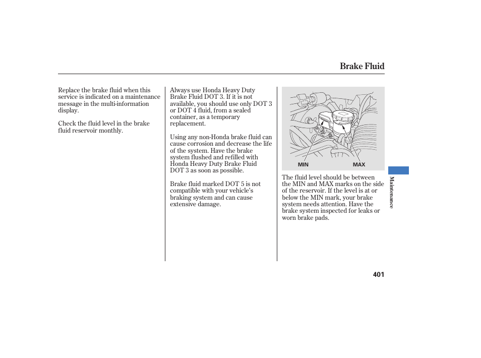 Brake fluid | Acura 2008 MDX User Manual | Page 407 / 490