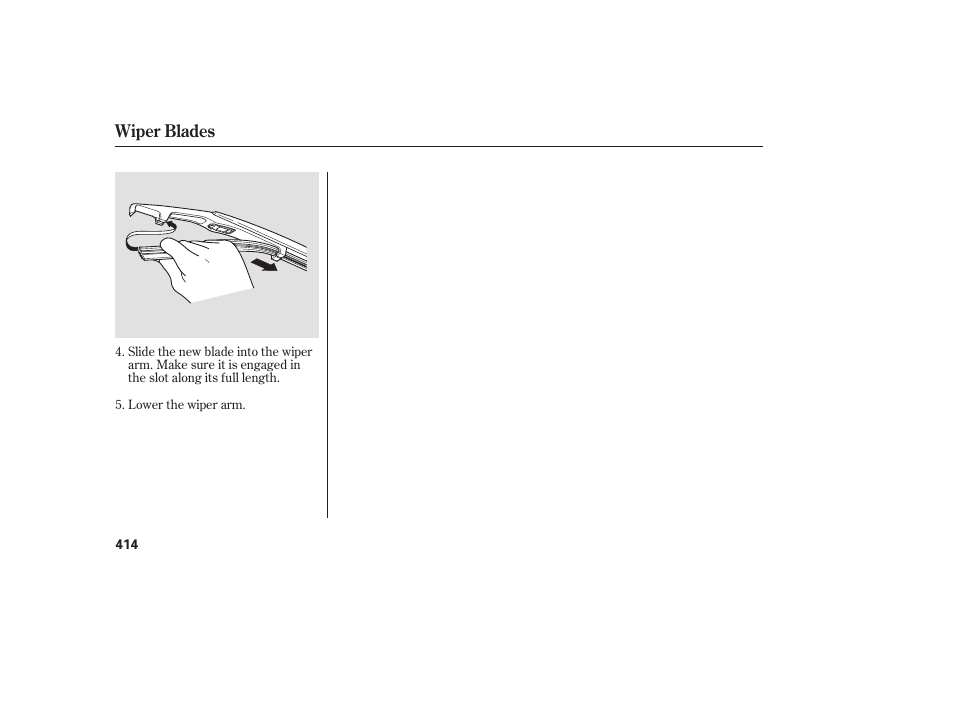 Wiper blades | Acura 2008 MDX User Manual | Page 420 / 490