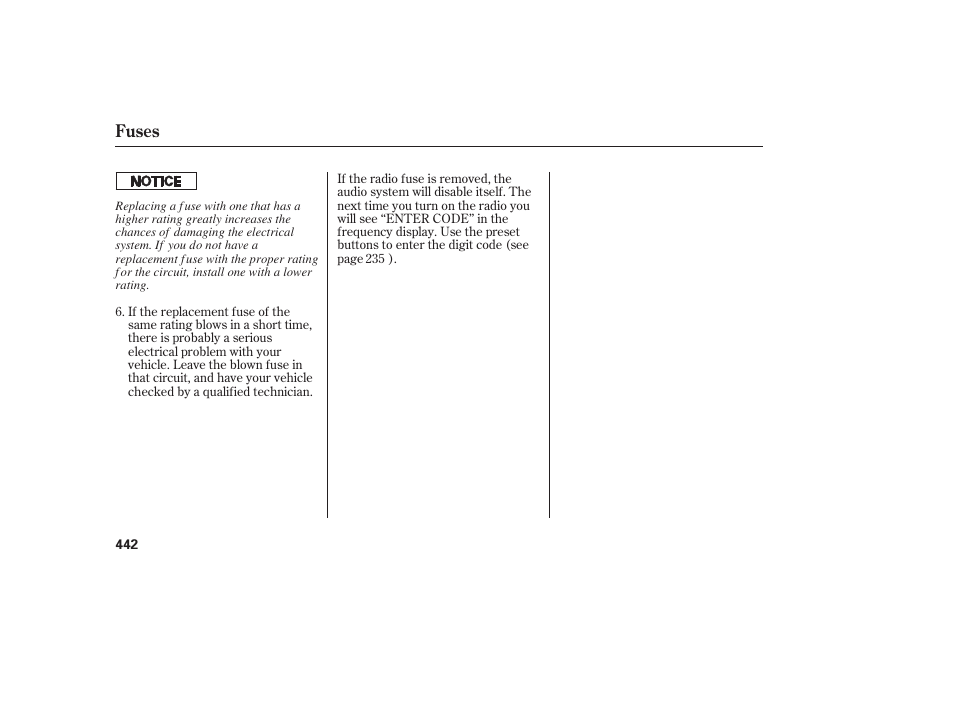 Fuses | Acura 2008 MDX User Manual | Page 448 / 490