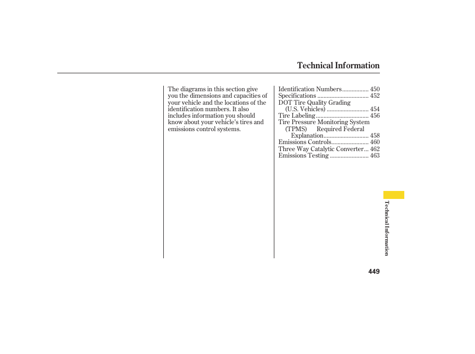 Technical information | Acura 2008 MDX User Manual | Page 455 / 490