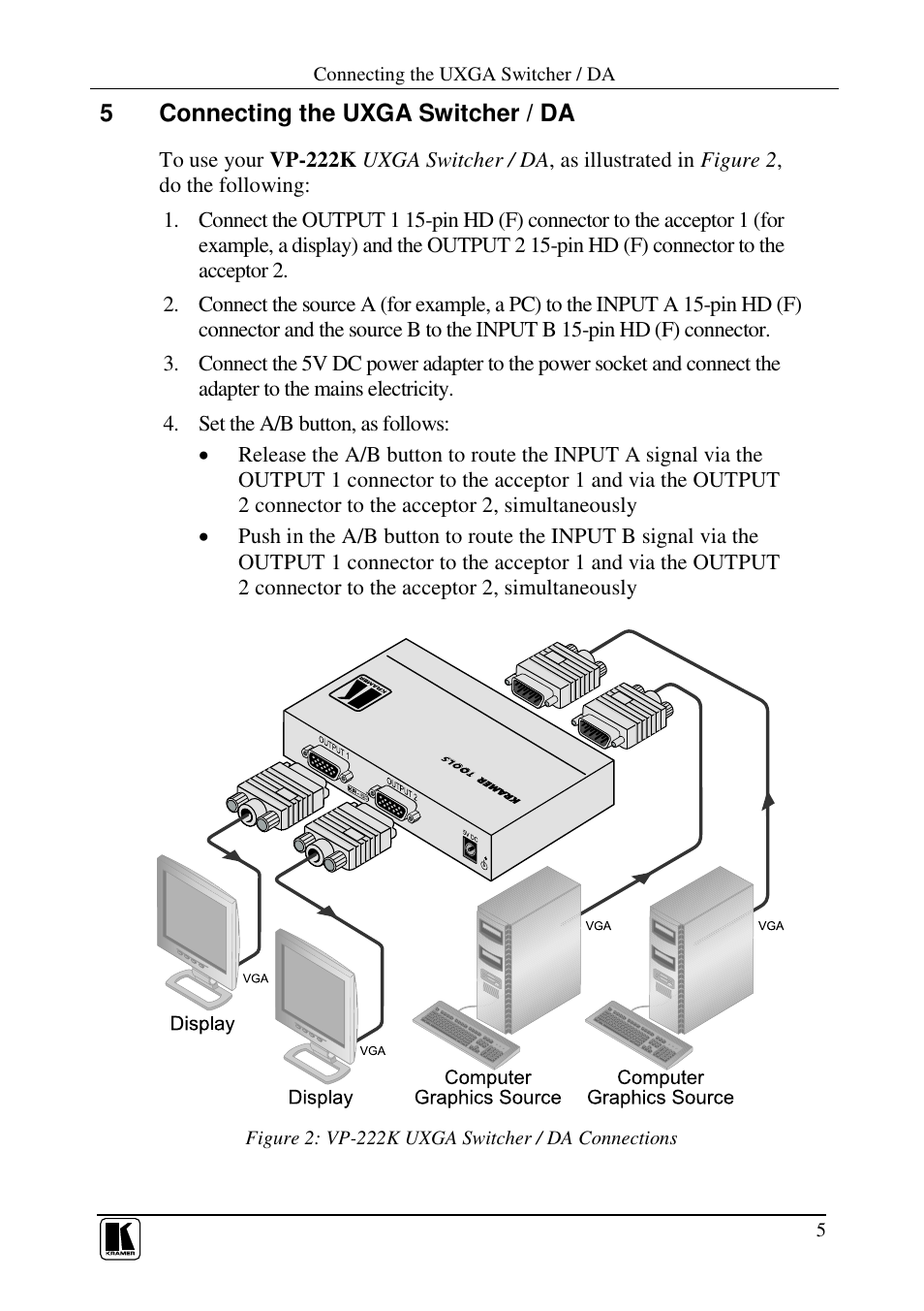 Kramer Electronics VP-222K User Manual | Page 7 / 10