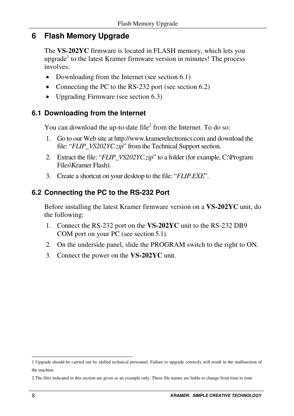 Kramer Electronics VS-202YC User Manual | Page 10 / 23
