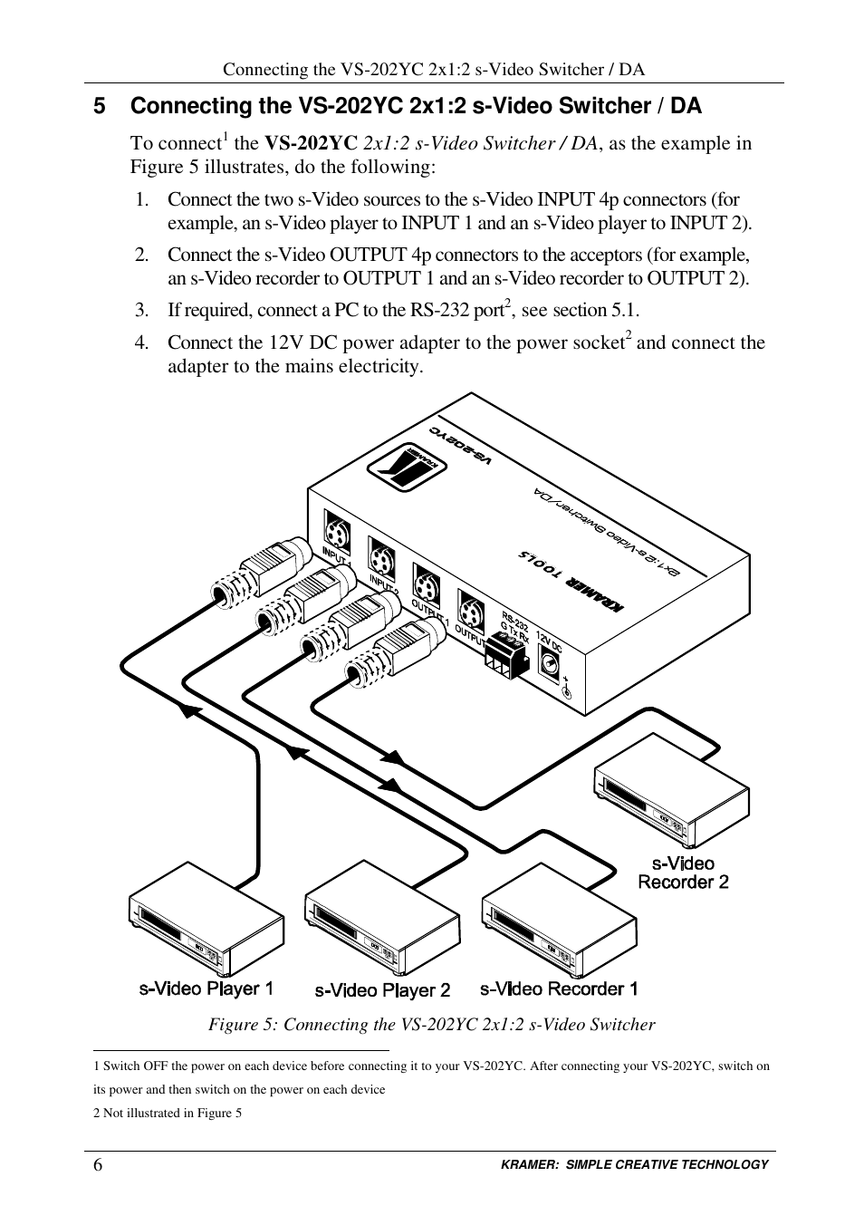 Kramer Electronics VS-202YC User Manual | Page 8 / 23