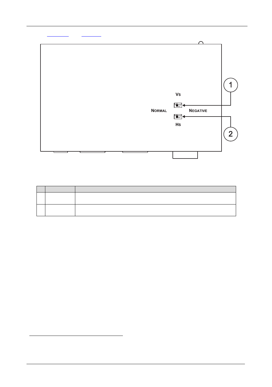 Figure 2: tp-102hd (underside panel), Table 2: tp-102hd (underside panel) features | Kramer Electronics TP-102HD User Manual | Page 8 / 13