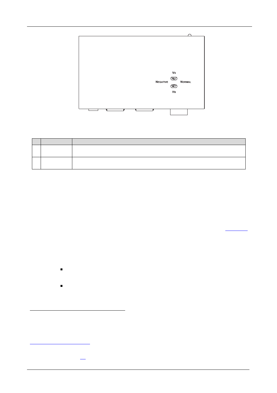 5 configuring a 1:2 xga/hdtotwisted pair da system, Configuring a 1:2 xga/hd-to-twisted pair da system, Figure 4: tp-112hd (underside panel) | Table 2: tp-112hd (underside panel) features, Figure 4, Table 2 | Kramer Electronics TP-112HD User Manual | Page 8 / 13