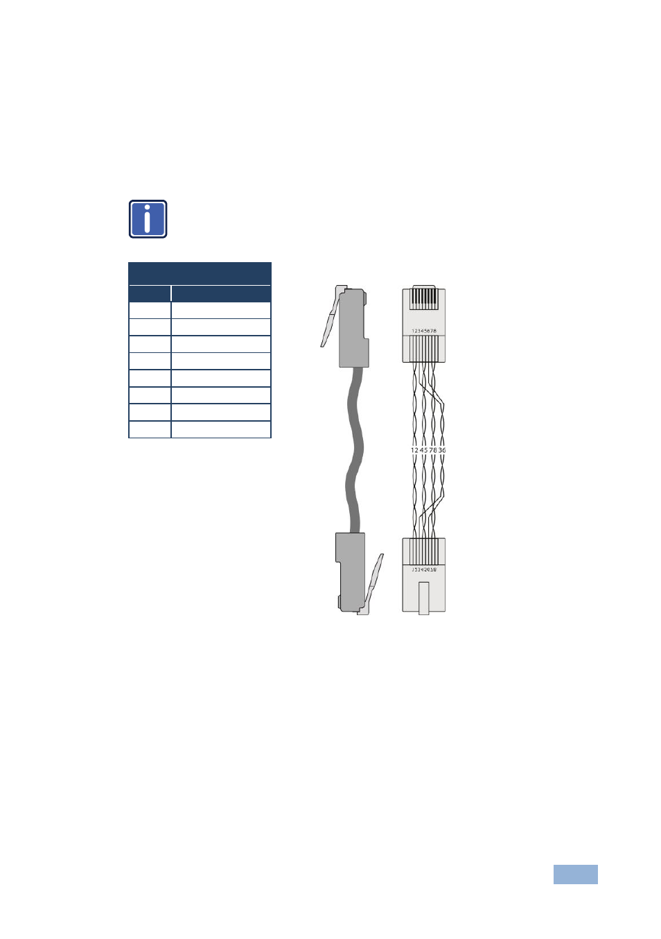 Wiring the tp line in / line out rj-45 connectors, Figure 4: tp pinout | Kramer Electronics TP-202 User Manual | Page 12 / 15