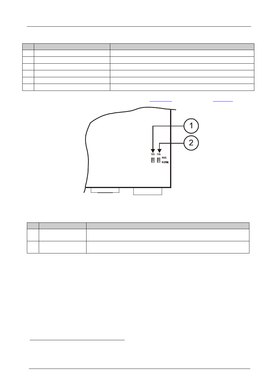 Table 1, Your tp-210 xga line transmitter/da | Kramer Electronics TP-210 User Manual | Page 8 / 14