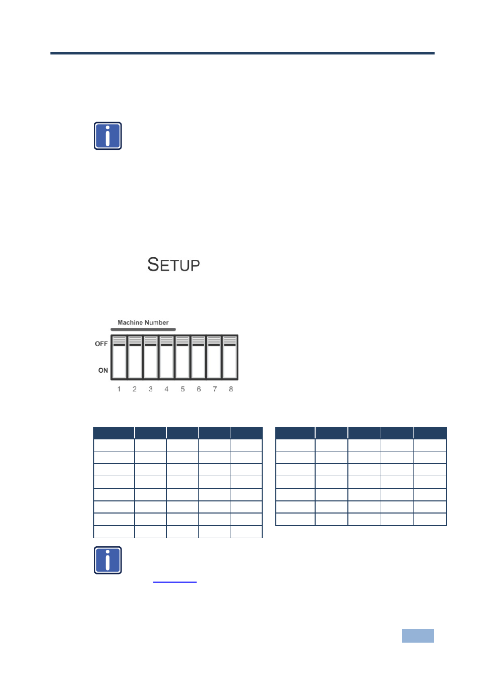 7 the setup dip-switches, 1 setting the machine number, The setup dip-switches | Setting the machine number, Figure 12: the address # dip-switches, 7the setup dip-switches | Kramer Electronics TP-410 User Manual | Page 22 / 34