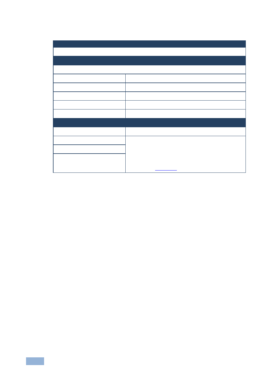 1 communication parameters, Communication parameters | Kramer Electronics TP-410 User Manual | Page 29 / 34