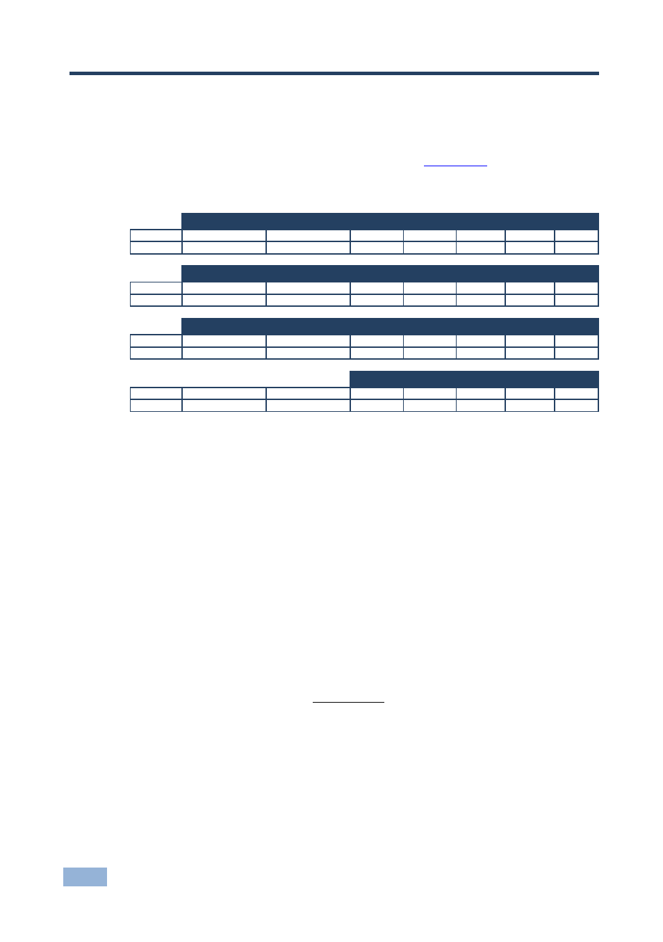 13 kramer communication protocol 2000, Kramer communication protocol 2000, With no parity, 8 data bits and 1 stop bit | Kramer Electronics TP-410 User Manual | Page 31 / 34