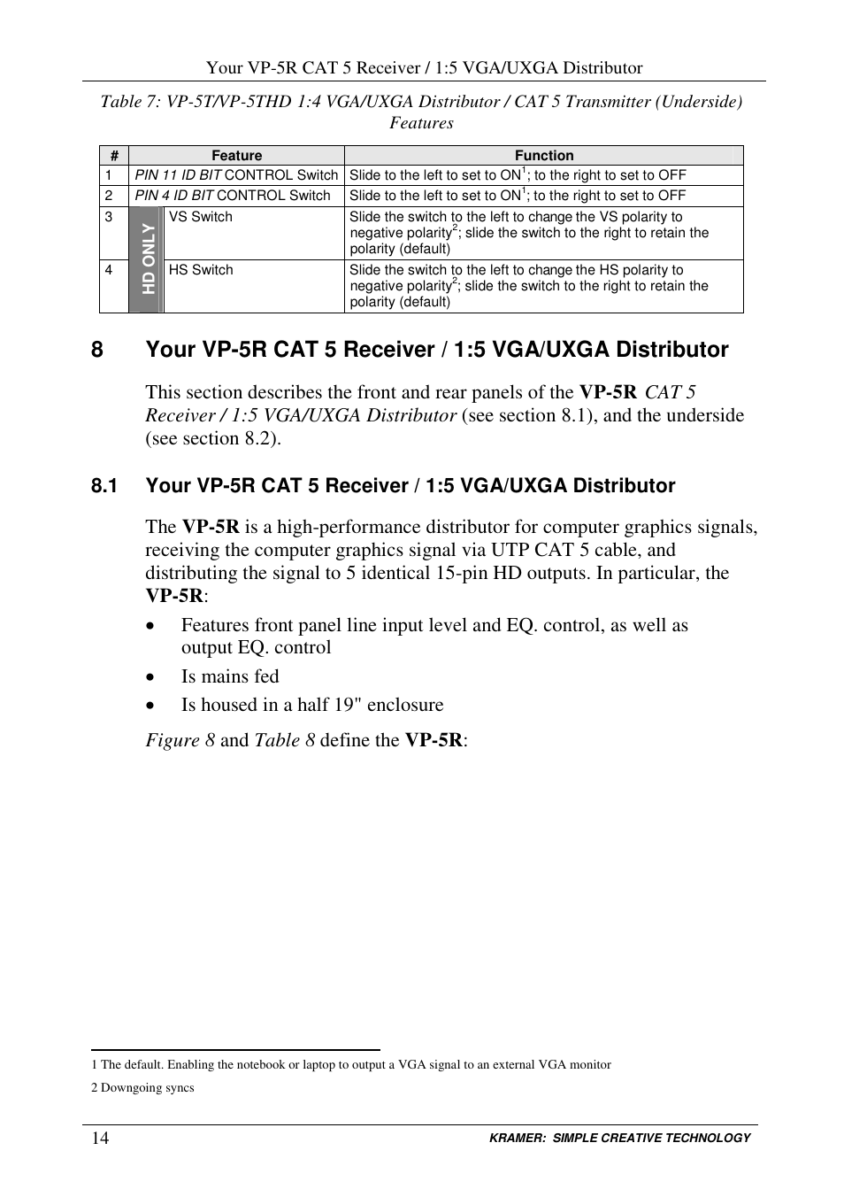 Kramer Electronics VP-300T User Manual | Page 17 / 31