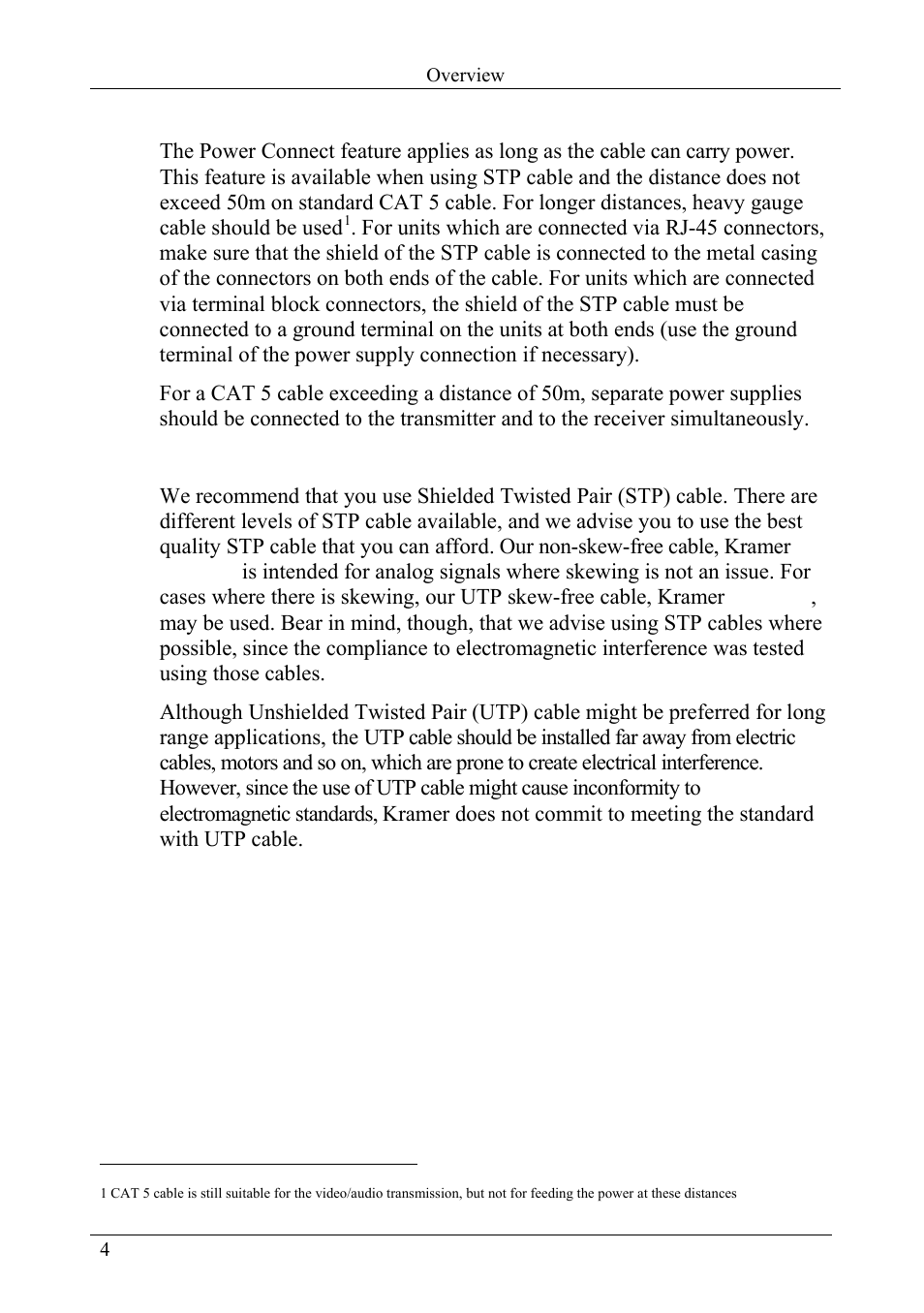 1 about the power connect feature, About the power connect feature, Section | Kramer Electronics VP-300THD User Manual | Page 6 / 12