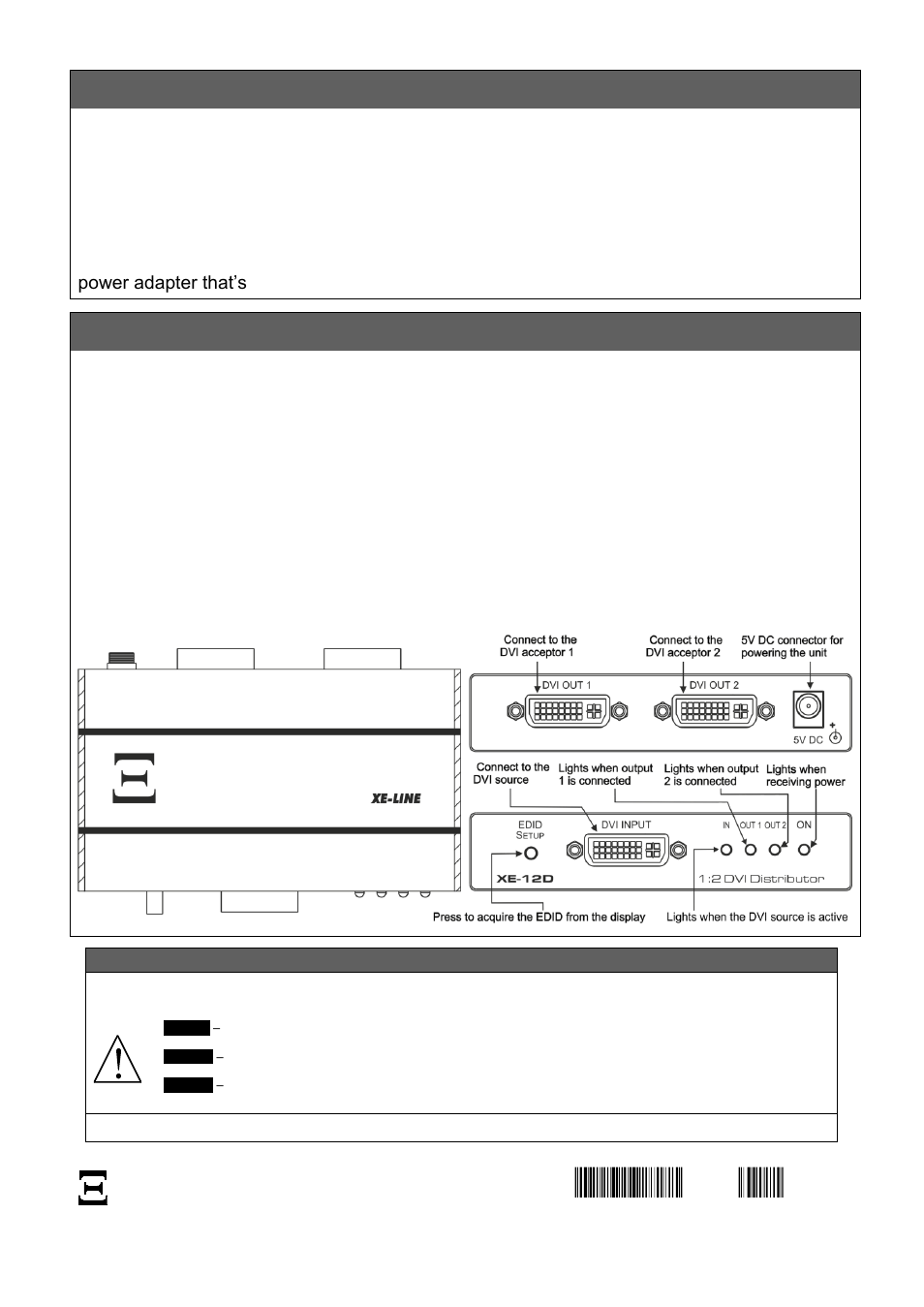 Kramer Electronics XE-12D User Manual | 1 page