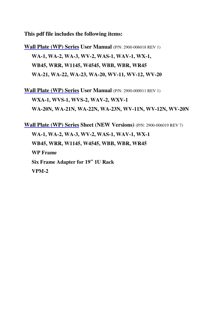 Kramer Electronics VPM-2 User Manual | 42 pages