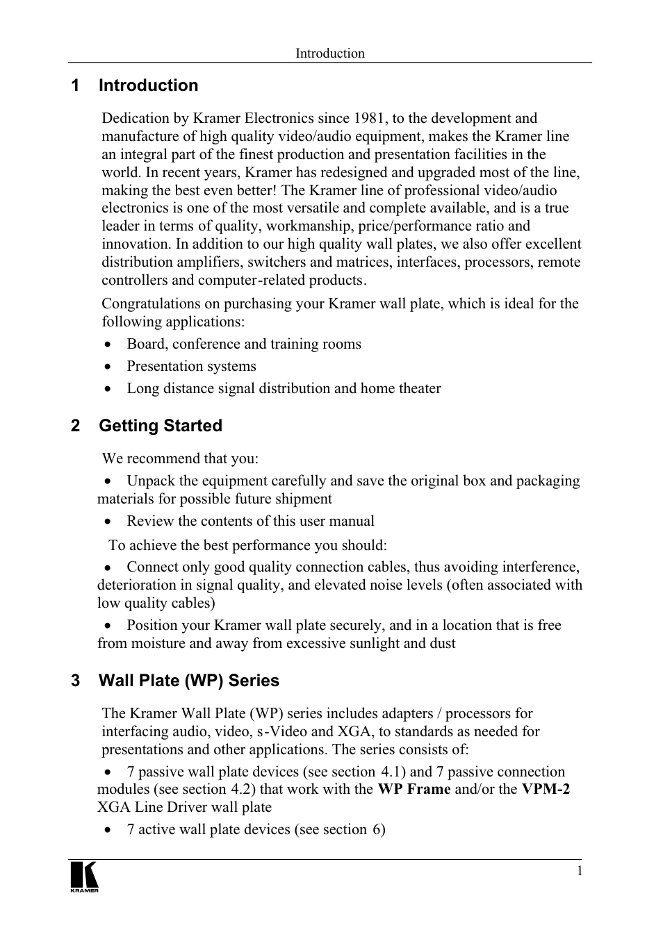 Kramer Electronics VPM-2 User Manual | Page 6 / 42