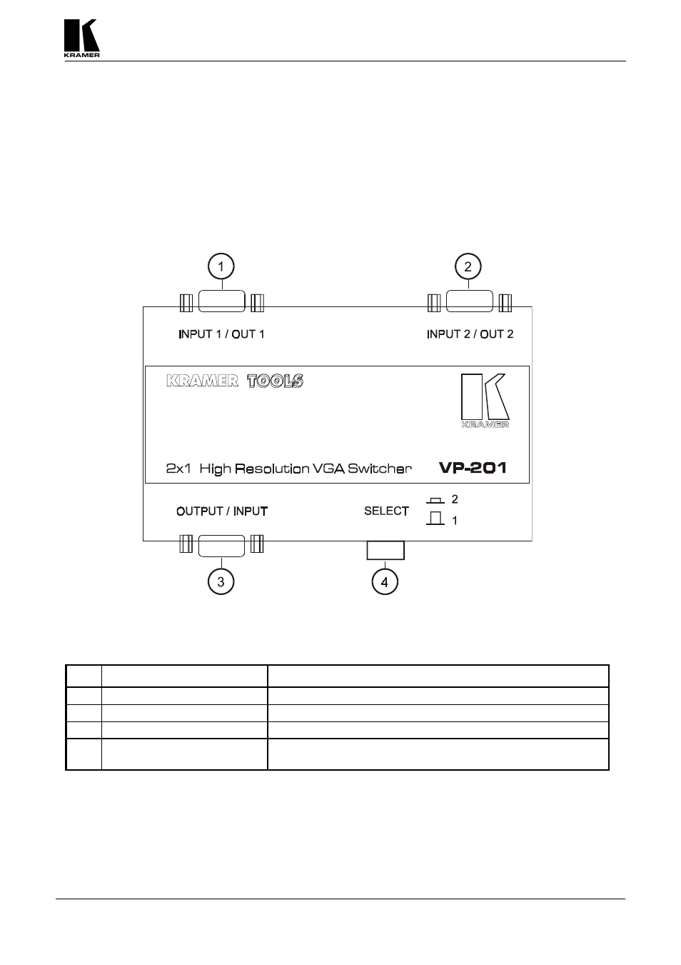 Kramer Electronics 4x1S User Manual | Page 9 / 15